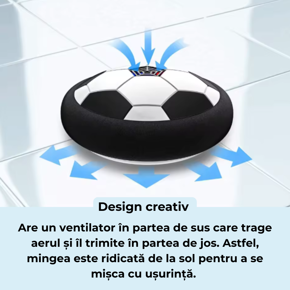 Hover Ball cu Lumini LED – Mingea care plutește!