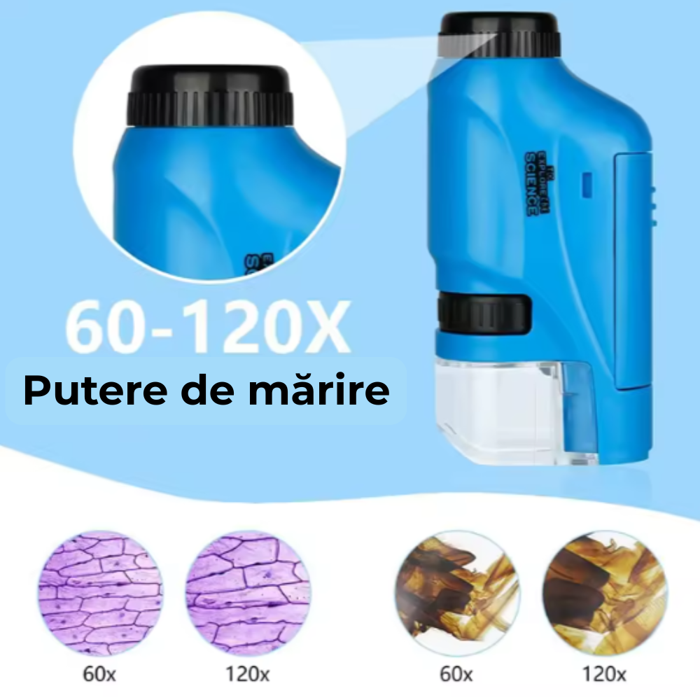 Microscop de Buzunar Albastru