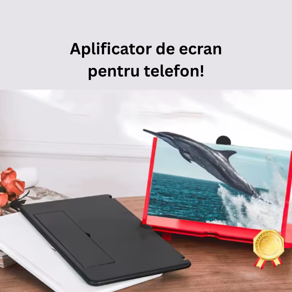 Ecran Lupă 3D pentru Telefon – Imagine Mare, Clară și Fără Oboseală