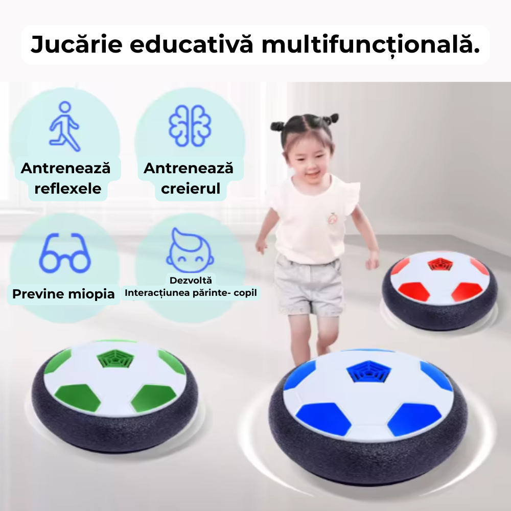 Hover Ball cu Lumini LED – Mingea care plutește!